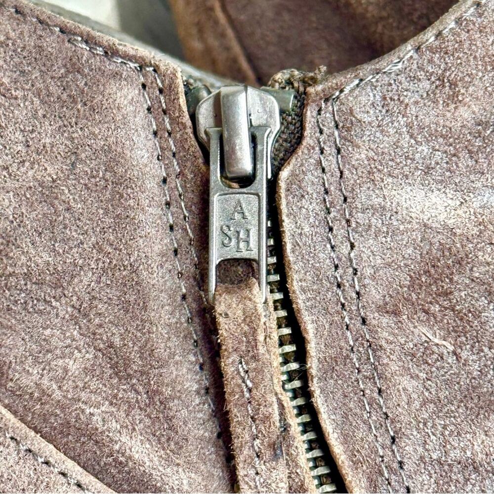 ASH Moka Ankle Booties Leather Heels Zipper Western Boots EU 37.5 | US 7 - 7.5 - Picture 5 of 15